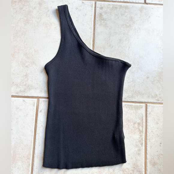LACAUSA Lia Tank Black Ribbed Size Medium - Picture 3 of 7